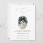 O Come Let Us Adore Him Christmas Invitation 招待状 (正面)