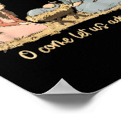 O Come Let Us Adore Him Jesus Christian Merry Chri ポスター (角)