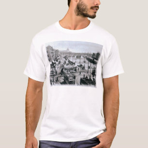 O Connell橋および川Liffey、ダブリン Tシャツ