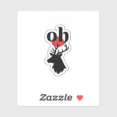 O Dear O Dear Red Artistic Expression  シール (シート)