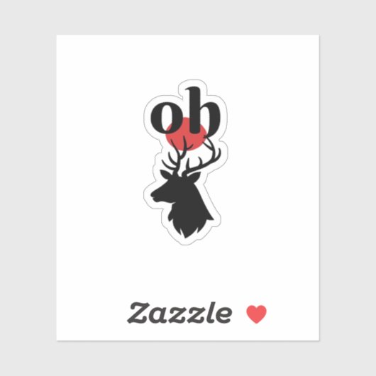 O Dear O Dear Red Artistic Expression  シール (シート)