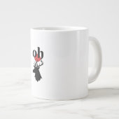 O Dear O Dear Red Artistic Expression ジャンボコーヒーマグカップ (正面右)