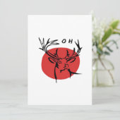 O Dear O Dear Red Retro Classic Design シーズンカード (スタンド正面)