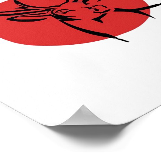 O Dear O Dear Red Retro Classic Design ポスター (角)