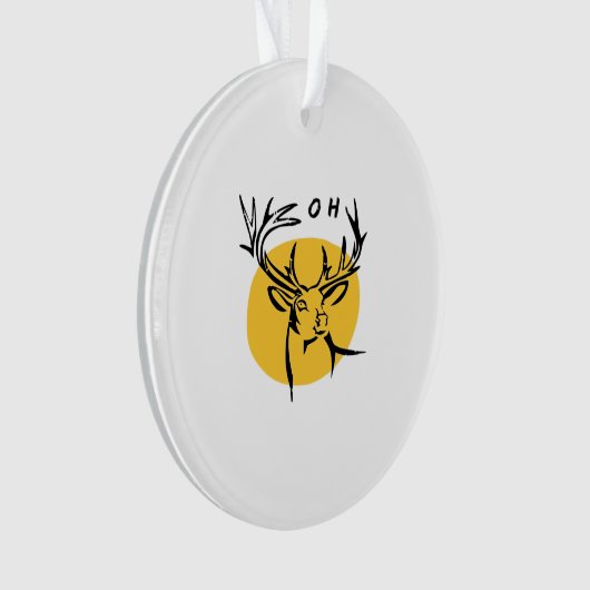O Dear O Dear Yellow Artistic Style オーナメント (正面)