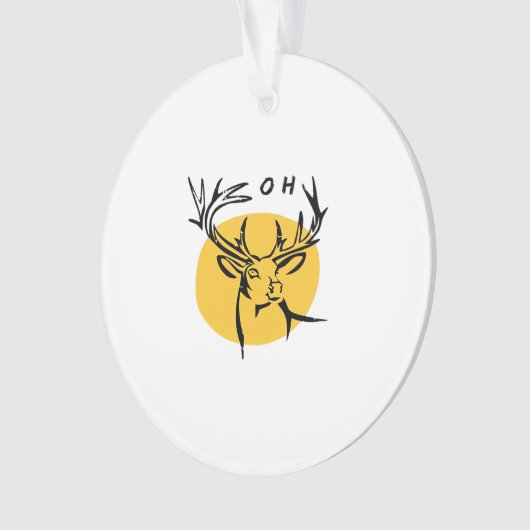 O Dear O Dear Yellow Artistic Style オーナメント (正面)