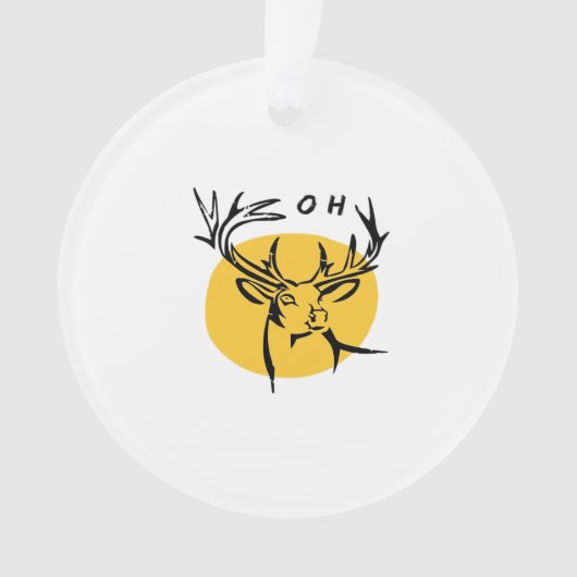 O Dear O Dear Yellow Artistic Style オーナメント (正面)