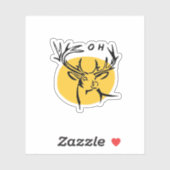 O Dear O Dear Yellow Artistic Style  シール (シート)