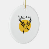 O Dear O Dear Yellow Artistic Style セラミックオーナメント (右)