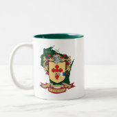 O " Donnell家族Crest_Wisconsin Mug_Green ツートーンマグカップ (左)