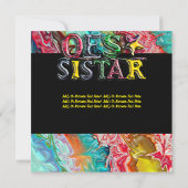 O.E.S SISTAR 招待状 (裏面)