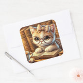 "O Encanto Felino: Guardiões de Mistérios e Carinh スクエアシール (封筒)