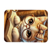 "O Encanto Felino: Guardiões Ímã Flexível com Foto マグネット (横)