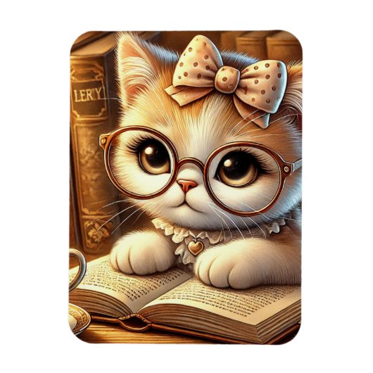 "O Encanto Felino: Guardiões Ímã Flexível com Foto マグネット (縦)