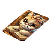 "O Encanto Felino: Guardiões Ímã Flexível com Foto マグネット (左側)