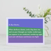 O, Eye Doctor, サンキューカード (スタンド正面)