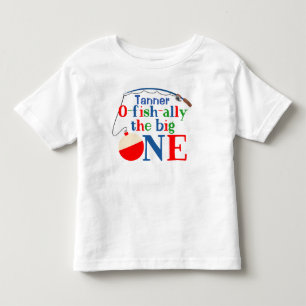 O-fishは最初の大きな誕生日Tシャツの1枚 トドラーTシャツ