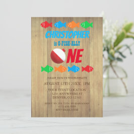 O-Fish – 同盟国1魚釣り第1誕生日 招待状