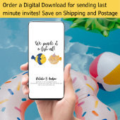 O-FISH-ALかわいい夏おもしろいのブライダルシャワー 招待状