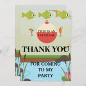 O-FISH-ALファースト誕生日 サンキューカード (正面/裏面)