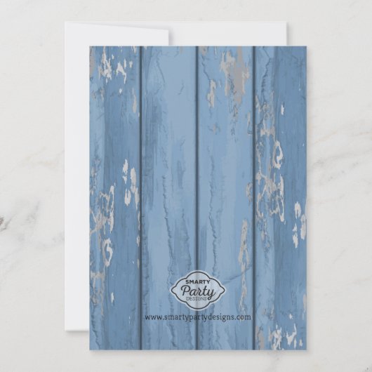 O-FISH-ALLYの魚釣りの誕生日のパーティの招待状 招待状 (裏面)