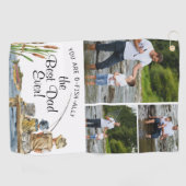 O-Fish-Allyザ最高のパパ |写真魚釣りタオル ゴルフタオル (横)