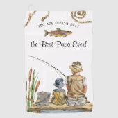 O-Fish-Allyザ最高のパ |魚釣りタオル ゴルフタオル (正面)