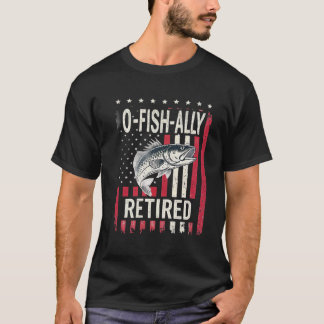 O-Fish-Ally退職した、魚釣り退職Tシャツ Tシャツ