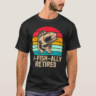 O-Fish-Ally退職退職した魚釣り Tシャツ