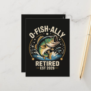 O-Fish-Ally退職2026年漁師釣り シーズンポストカード