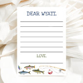 O-Fish-Ally魚釣り1st誕生日タイムカプセルカード 招待状