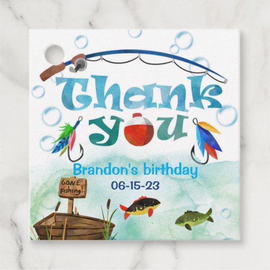 O-fish-ally、行った魚釣り、小漁師パーティー フェイバータグ (正面)