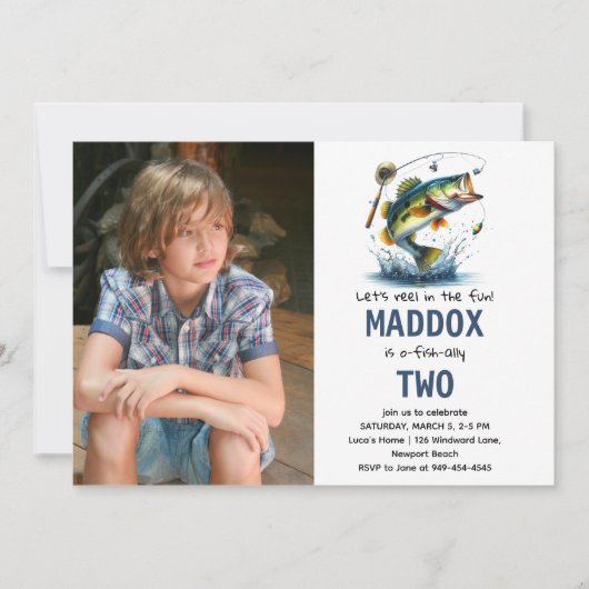 O-Fish-Ally 2魚釣り2回目 招待状 (正面)
