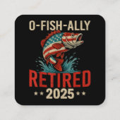 O-Fish-Ally 2025釣り人退職した退職 スクエア名刺 (裏面)