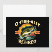 O-Fish-Ally 2025釣り人退職した魚釣り引退 招待状 (正面/裏面)