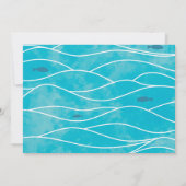 O-Fish-Ally 3魚釣り3回目の誕生日写真 招待状 (裏面)