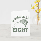 O-fish-ally 8誕生日飾り8番目の誕生日 カード (黄色い花)