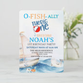 O-Fish-Ally Big One誕生日招待状 セーブザデート (スタンド正面)