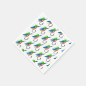 O-fish-ally birthday patternフィッシャーマンパターン スタンダードカクテルナプキン (角)