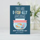 O-Fish-Ally Classroom 素晴らし Valentines Day Card 招待状 (スタンド正面)