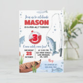 O Fish Ally Fisherman Birthday Partyへの招待 招待状 (スタンド正面)