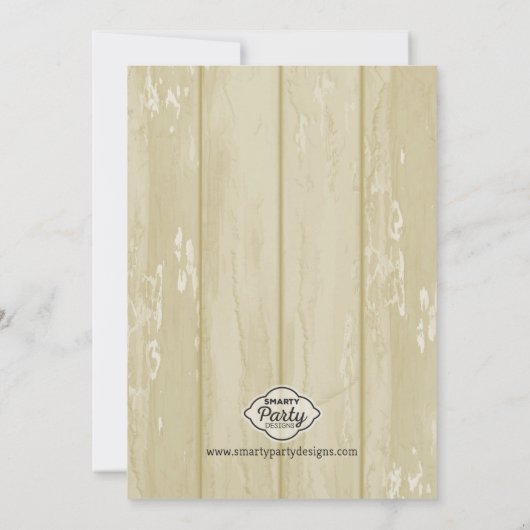 O-FISH-ALLY Fishing Baby Shower Invitation - Tan 招待状 (裏面)