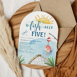 O Fish Ally Five! | 5歳の誕生日パーティー 招待状