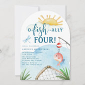 O Fish Ally Four!|4歳の誕生日パーティー 招待状 (正面)
