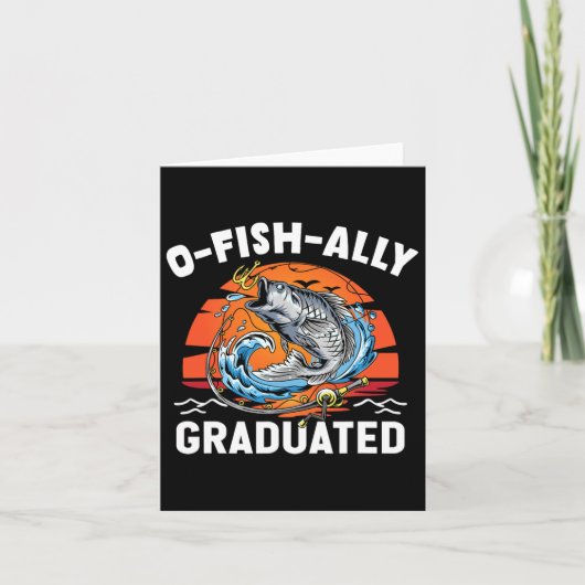 O-fish-ally Graduated Senior Graduation Fishing  カード (正面)
