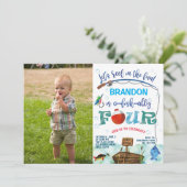 O-fish-ally, Little Fisherman 4th Birthday写真 招待状 (スタンド正面)