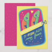 O-fish-ally My Fave - Valentine Holiday シーズンカード (正面/裏面)