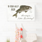 O-FISH-ALLY OLD、釣りをテーマにした誕生日パーティー 横断幕 (インサイチュ)