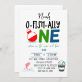 O-Fish-Ally Oneの誕生日だ 招待状 (正面/裏面)