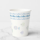 O-fish-ally One魚釣りボーイホワイト1歳 紙コップ